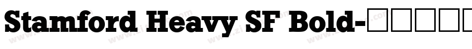 Stamford Heavy SF Bold字体转换